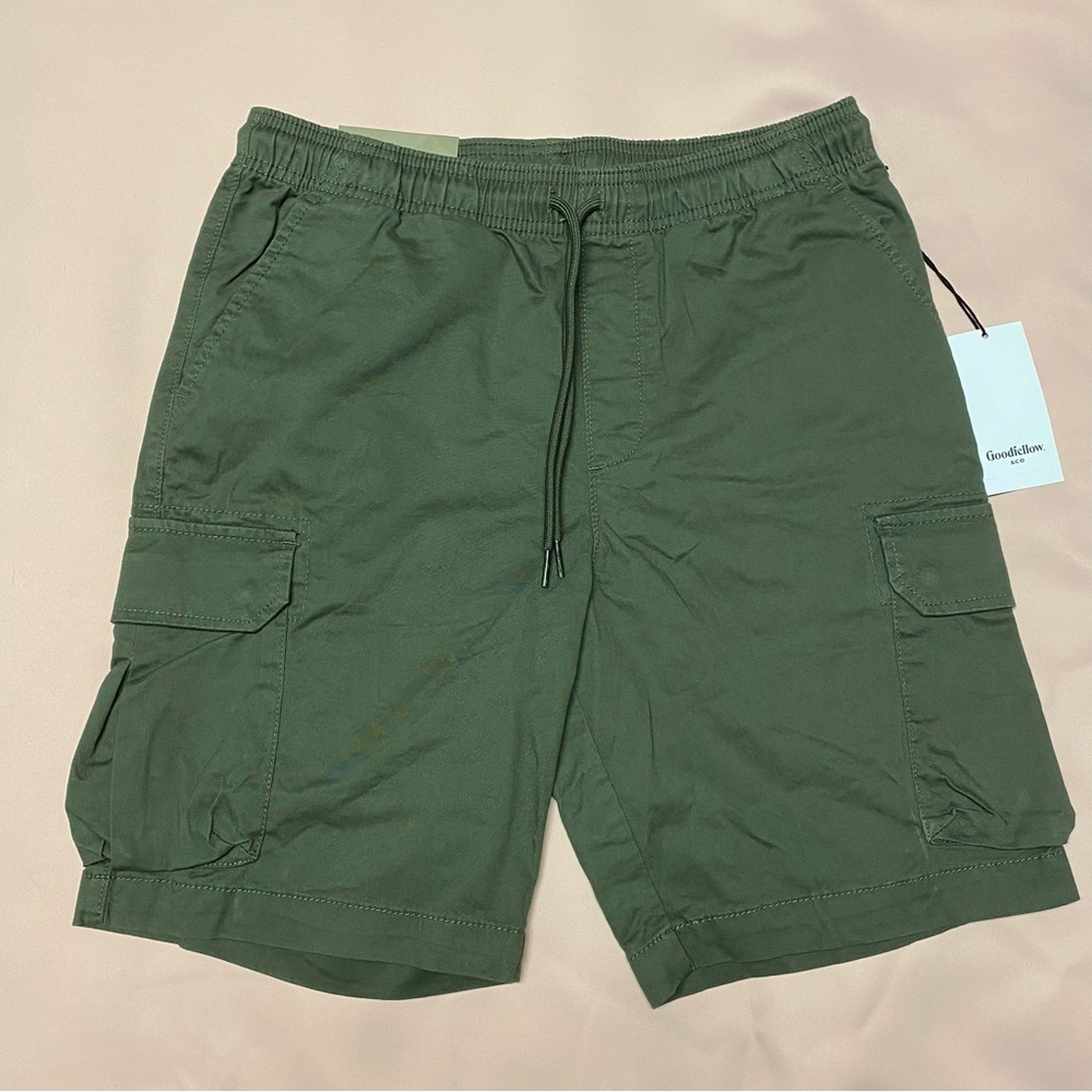 NWT Drawstring Cargo Shorts Goodfellow & Co Men’s  - Khaki Green